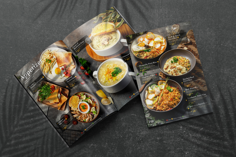 menu design malaysia