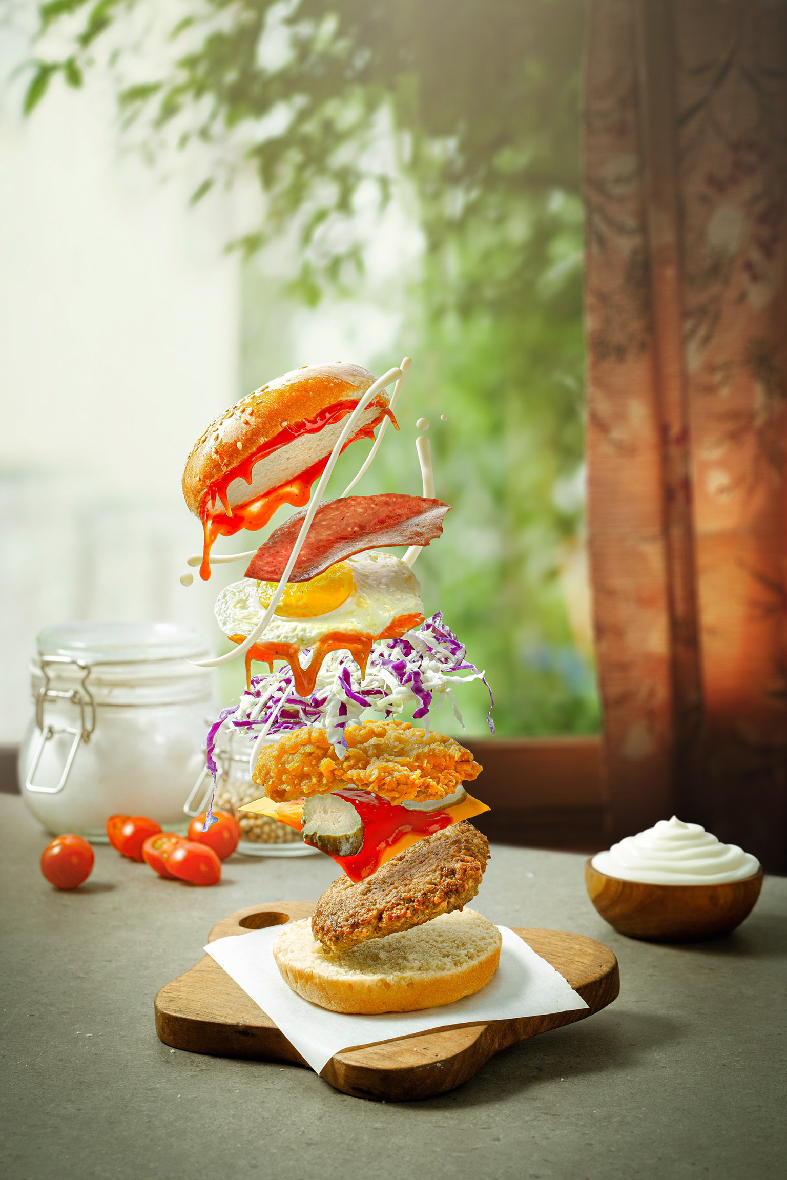 DIY food photo backdrop