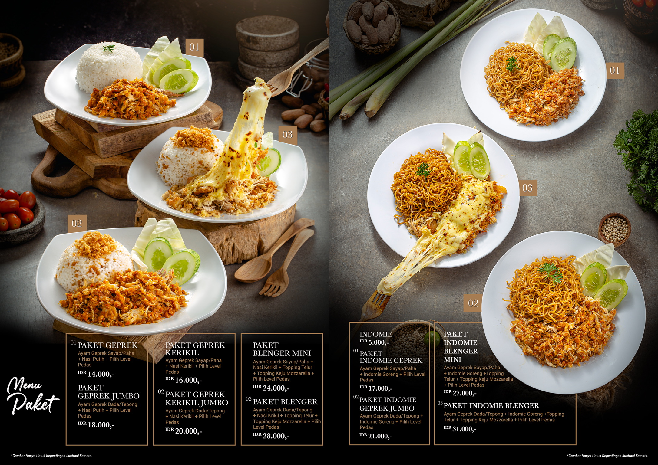 menu design malaysia