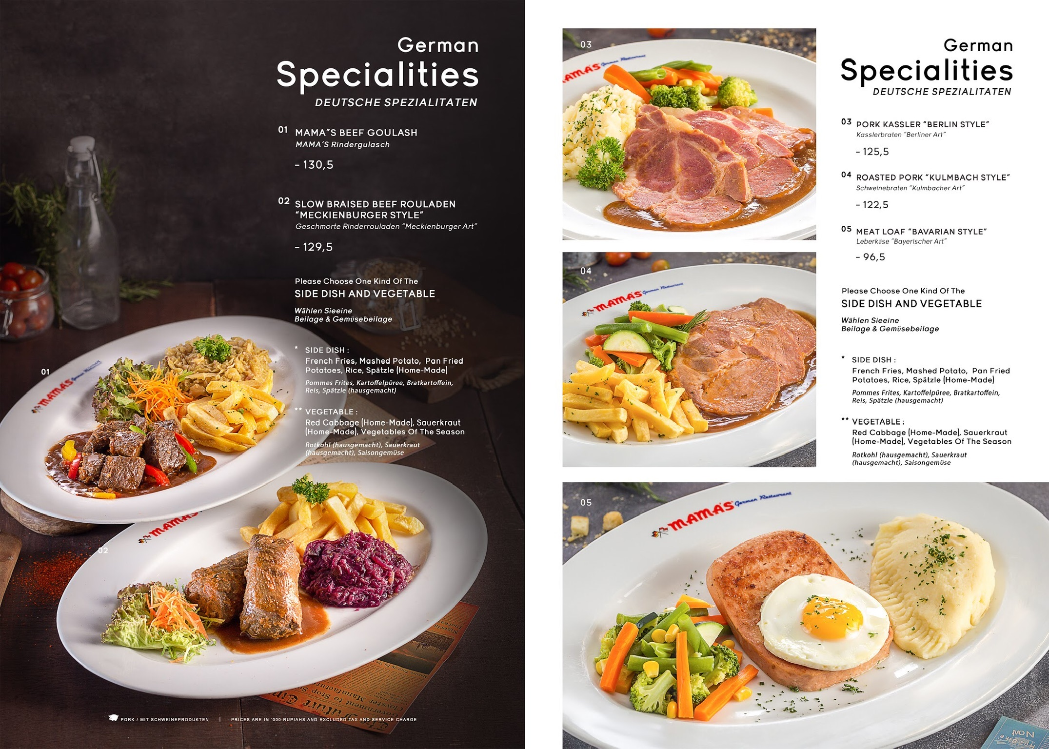 food menu book design singapore